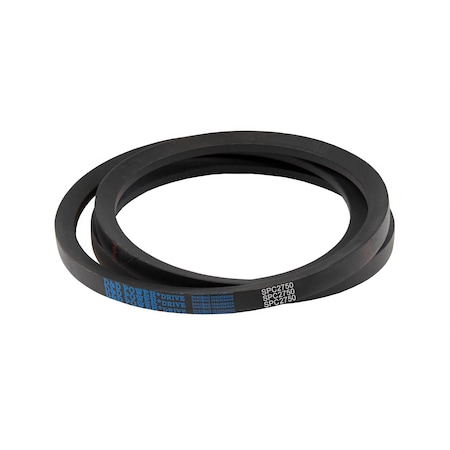 D&D SPC2750 Metric V-Belt, 2750mm Outside Length, 22 mm Top Width, 18 mm Thickness, 1 Ribs SPC2750